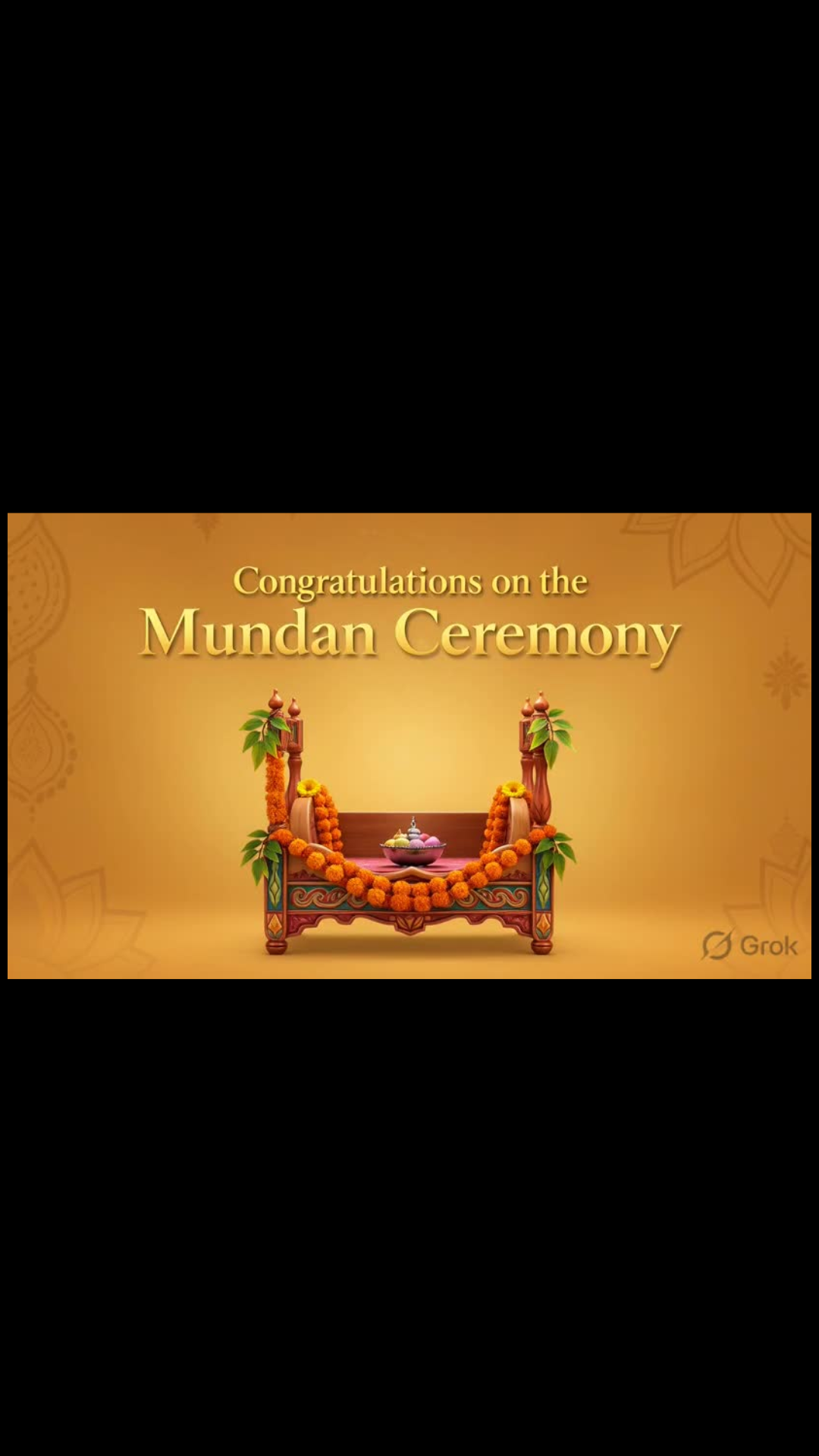 Congratulations on Mundan Ceremony